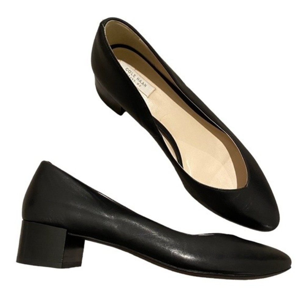 Cole Haan Low Heel Leather Pumps Heels Women’s Classic Dress Shoes